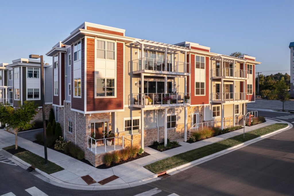 LakePointe Townhomes Exterior – Multifamily Housing Design