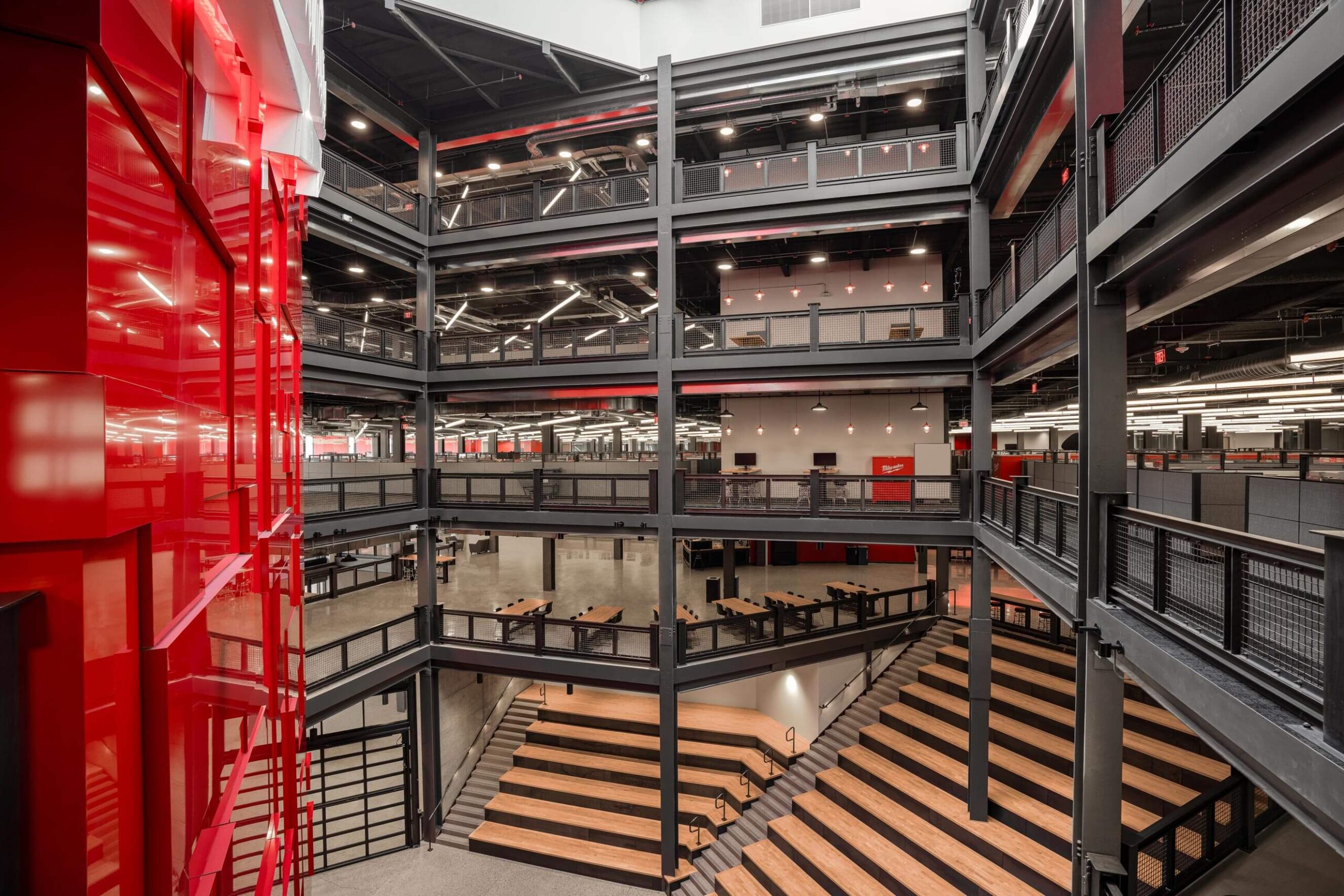 Milwaukee Tool Downtown Office – Atrium – Commercial Design Renovation - Gallery 4