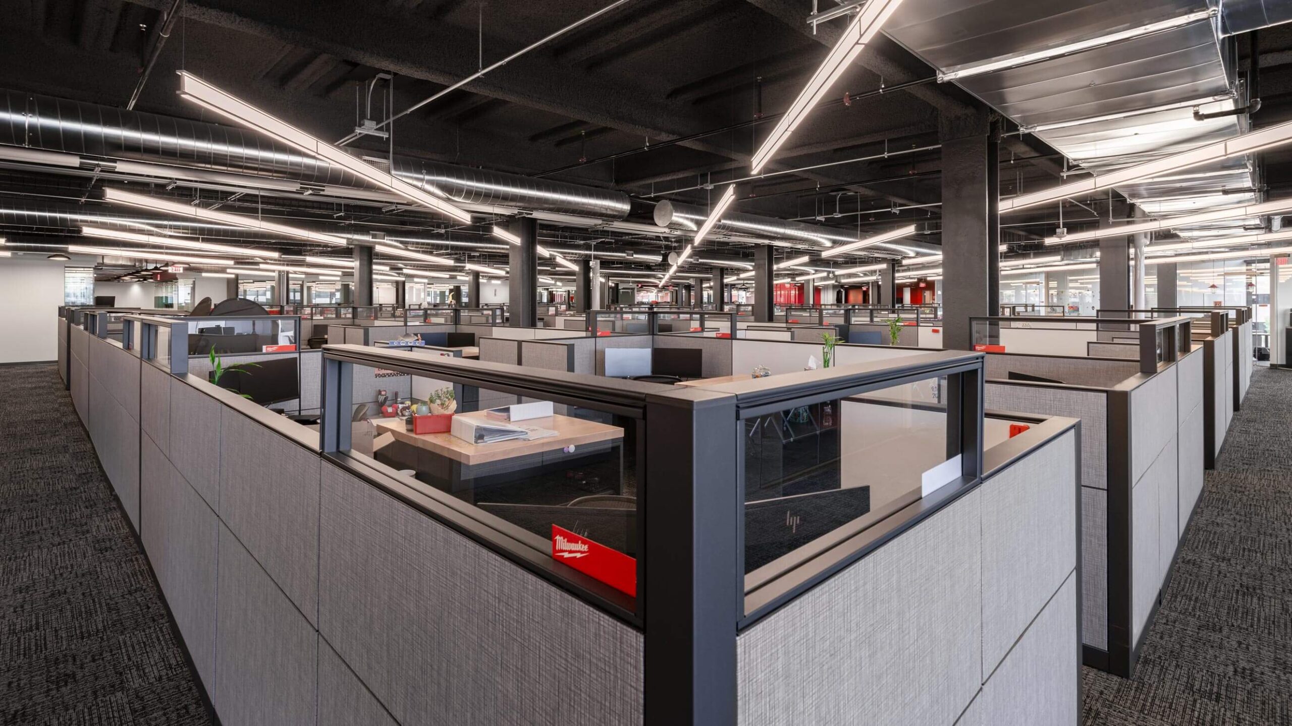 Milwaukee Tool Downtown Office – Cubicles – Commercial Design Renovation - Gallery 1